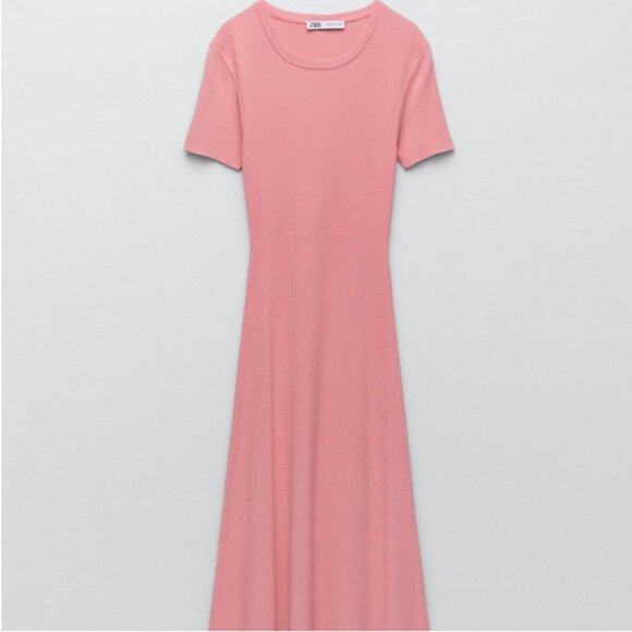 ZARA KNIT MIDI DRESS Size M NEW WITH TAG! - Picture 6 of 6